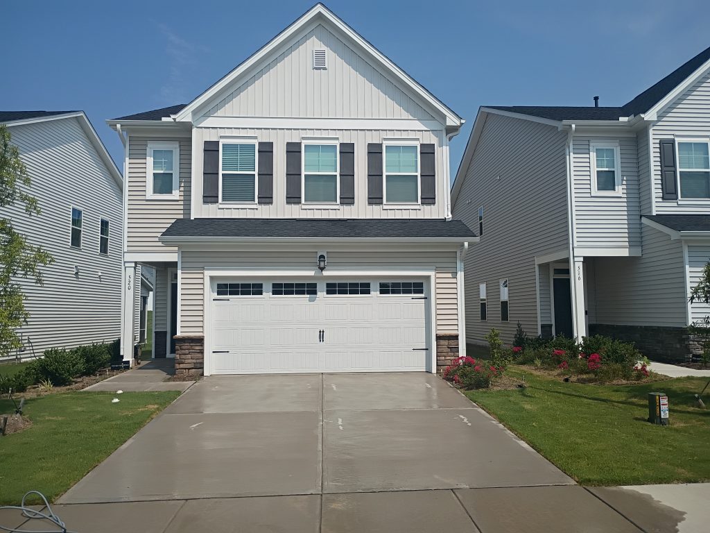 Pressure Washing a home in Apex NC by Marty McSoftwash