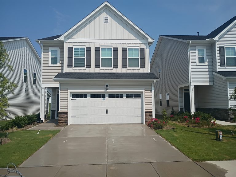 Pressure Washing a home in Apex NC by Marty McSoftwash
